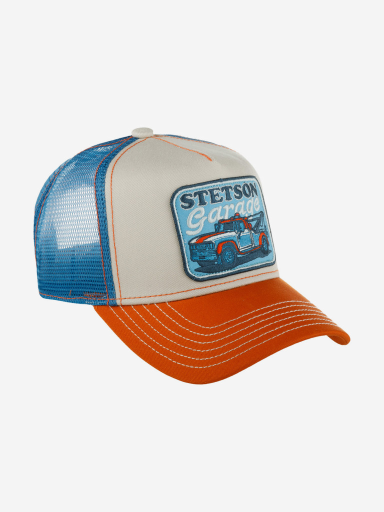 Бейсболка с сеточкой STETSON 7761161 TRUCKER CAP STETSON'S GARAGE (малиновый)