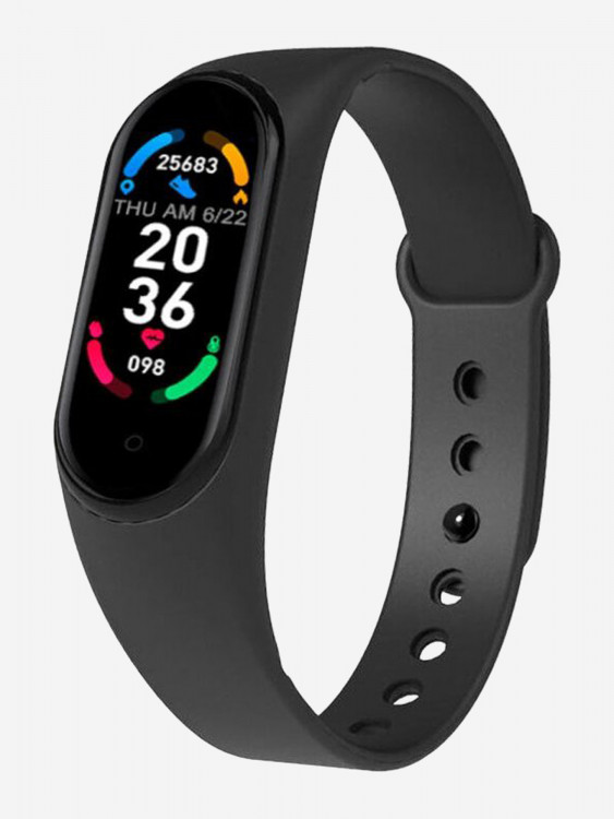 Смарт-часы BandRate Smart BRSM66BB с будильником, фитнес-трекером, трекером сердечного ритма