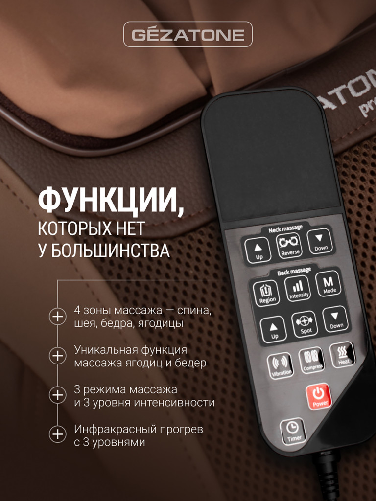 Массажная накидка Gezatone AMG387 3D Pad
