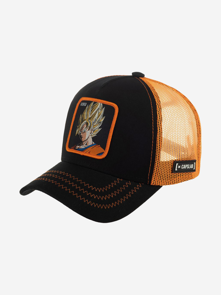 Бейсболка с сеточкой CAPSLAB CL/DBZ/1/GO3 Dragon Ball Goku Saiyan (черный)