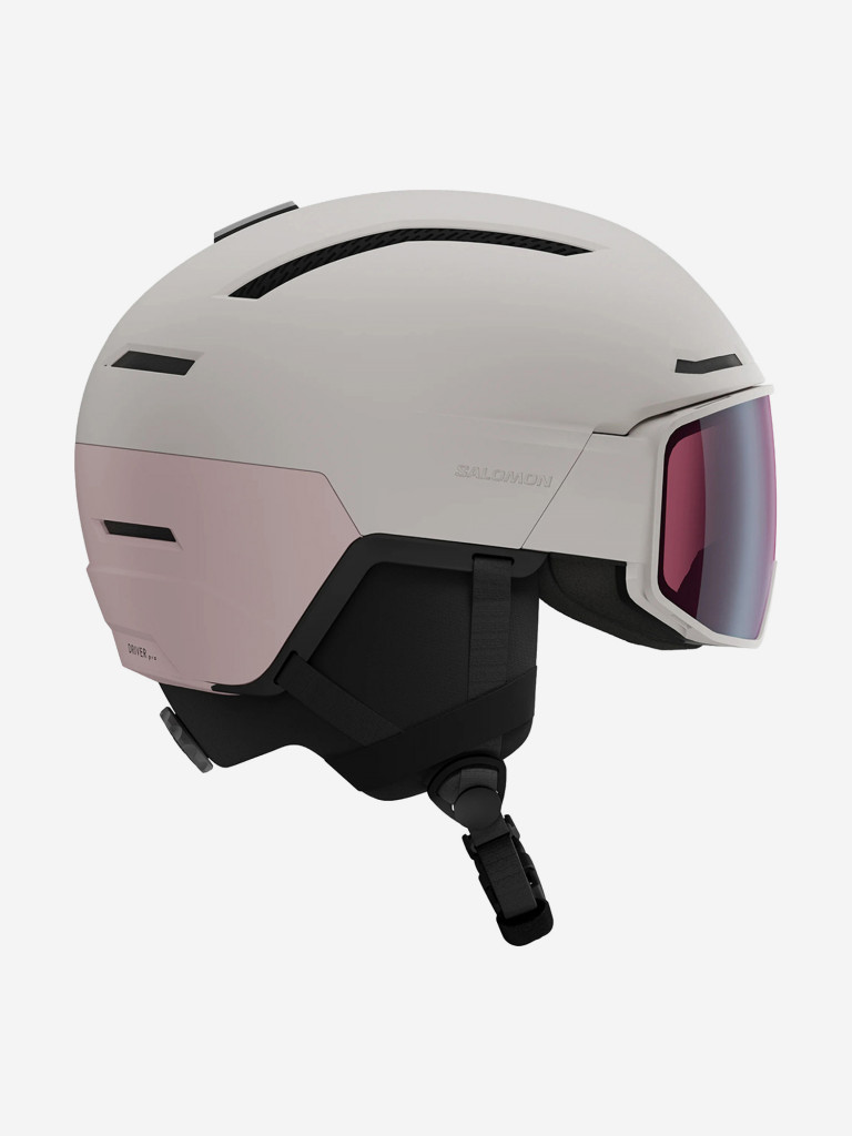 Горнолыжный шлем с визором Salomon Driver Pro Sigma Серо-Фиолетовый Cat. 2