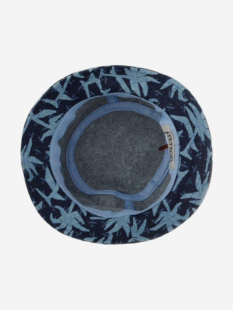 Панама STETSON 1811918 BUCKET DENIM PRINT (синий)