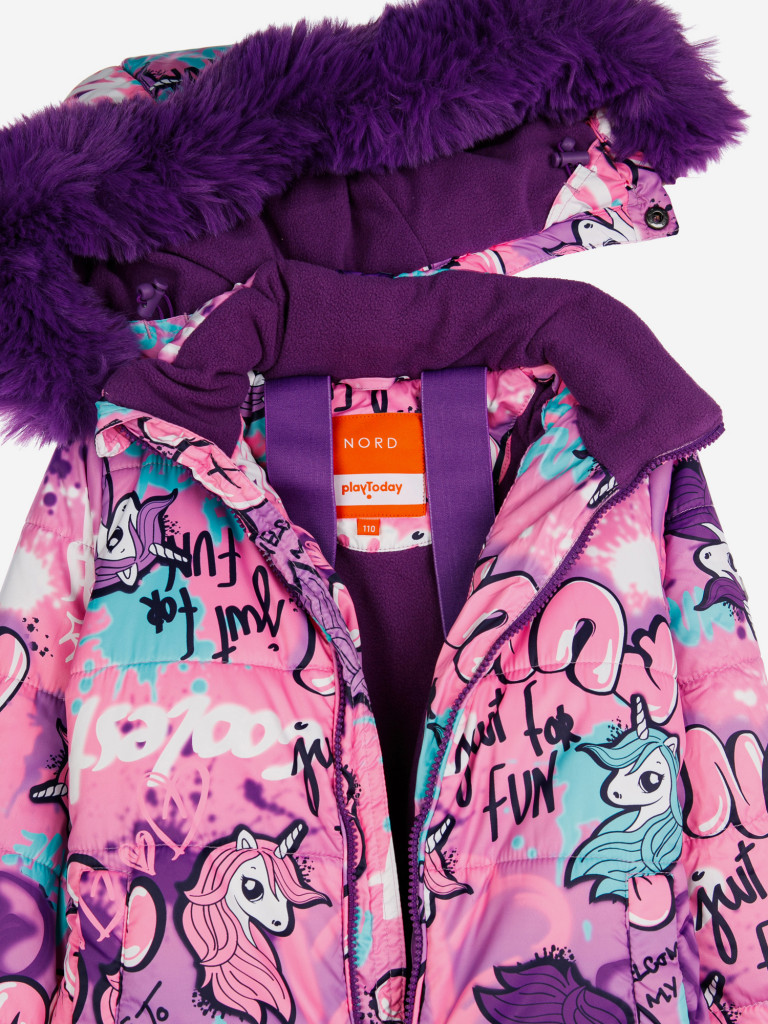 Комбинезон зимний для девочек PlayToday