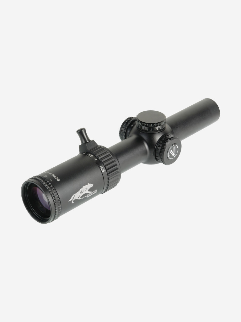 Прицел оптический Veber Wolf 1.25-4.5х26 IR FD07 Загонник