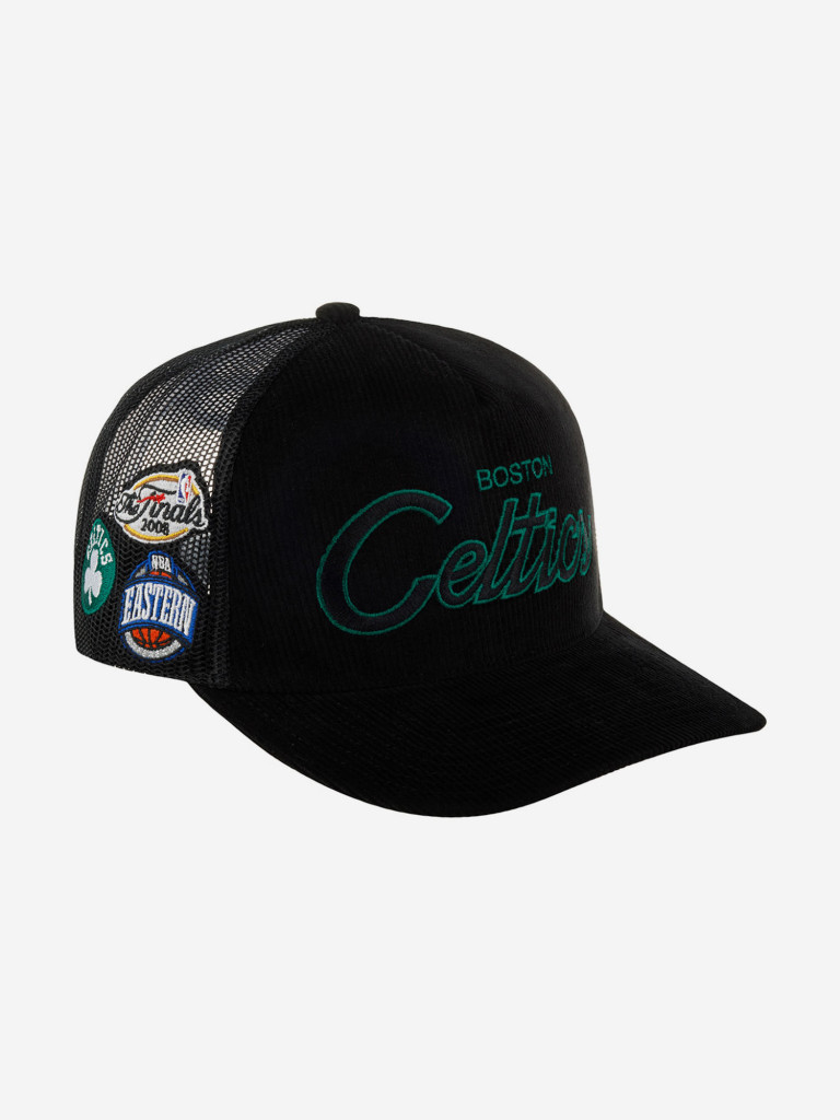 Бейсболка с сеточкой MITCHELL NESS HHSS6002-BCEYYPPPBLCK Boston Celtics NBA (черный)