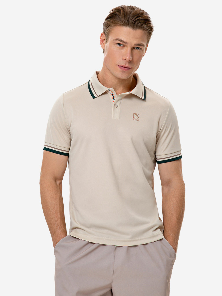 Поло мужское RAQUETA SPORT мужское Deporte, Beige