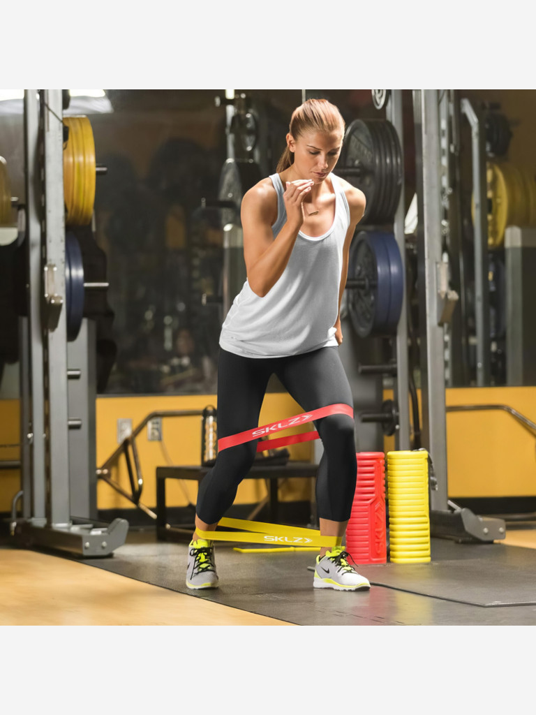 Эластичные ленты SKLZ MINI BANDS Набор эспандеров из 3 штук с разным уровнем сопротивления Фитнес резинки