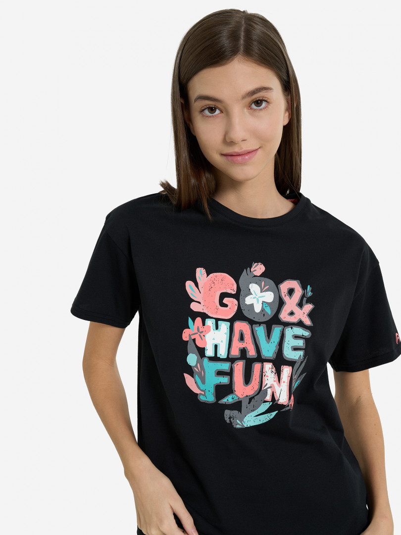 Футболка для девочек Outventure Черный 799₽