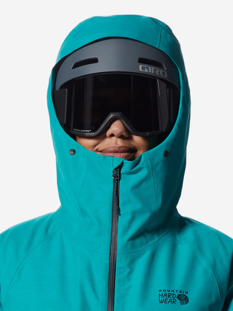 фото Куртка утепленная женская mountain hardwear cloud bank gore-tex, зеленый