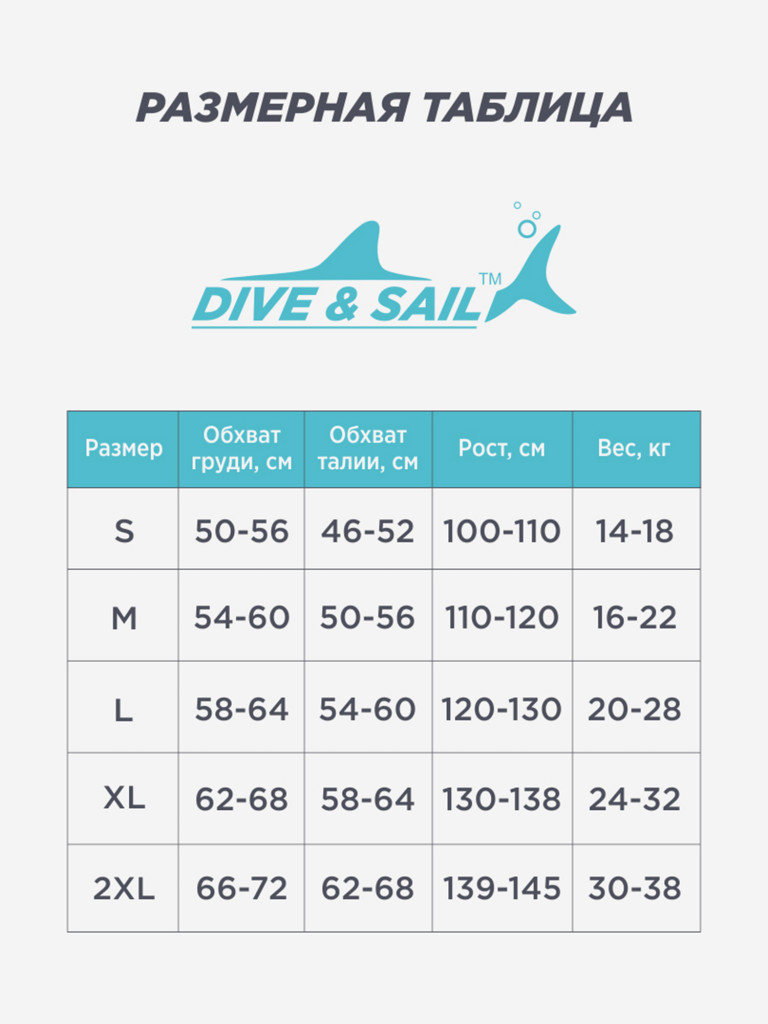 Гидрокостюм детский DIVE & SAIL лайкра