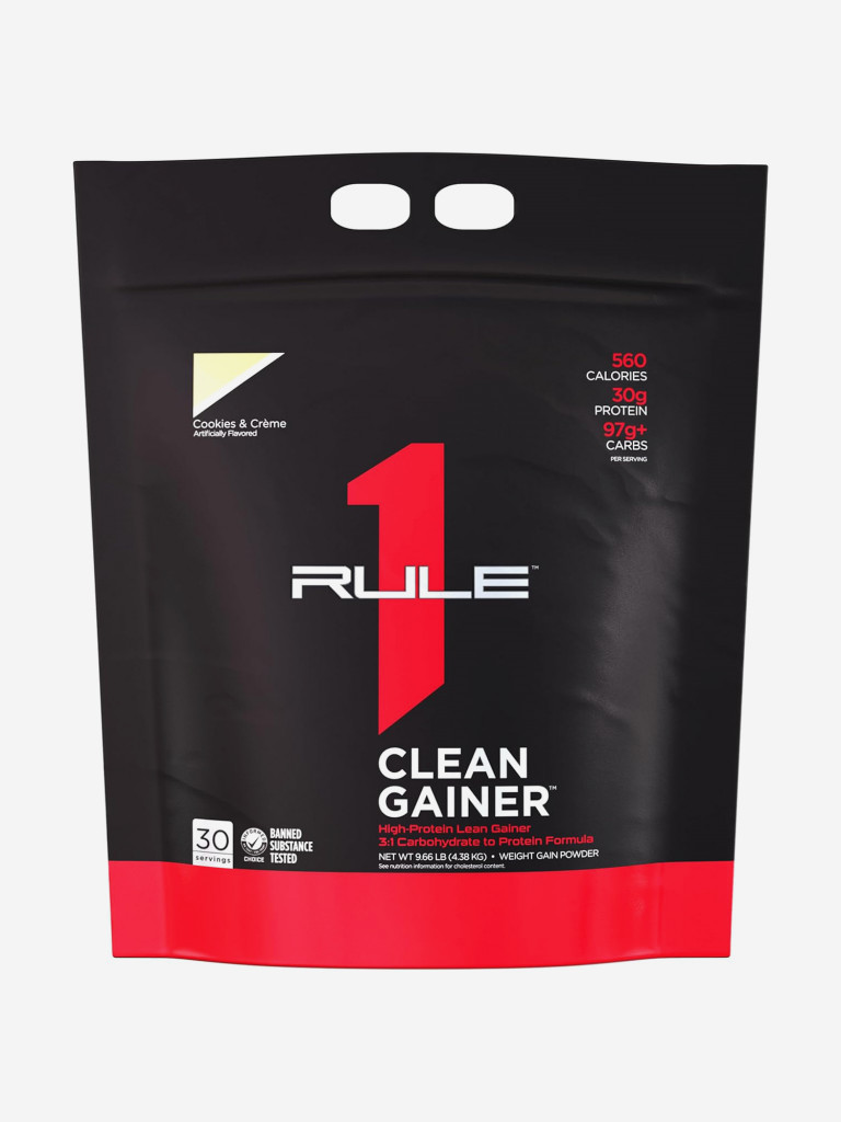 Гeйнeр Rule 1 Clean Gainer, 4380 г, Пeчeньe и сливки