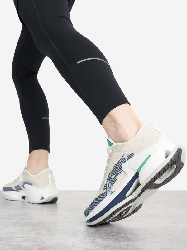Кроссовки мужские Li-Ning Furious Rider 8 арт. ARZU007 молочный/серый/песочный цвет — купить за 14499 руб., отзывы в интернет-магазине Спортмастер