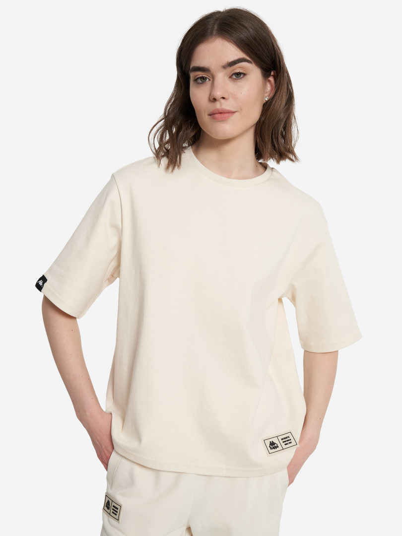 Футболка женская оверсайз Kappa Бежевый 1699₽