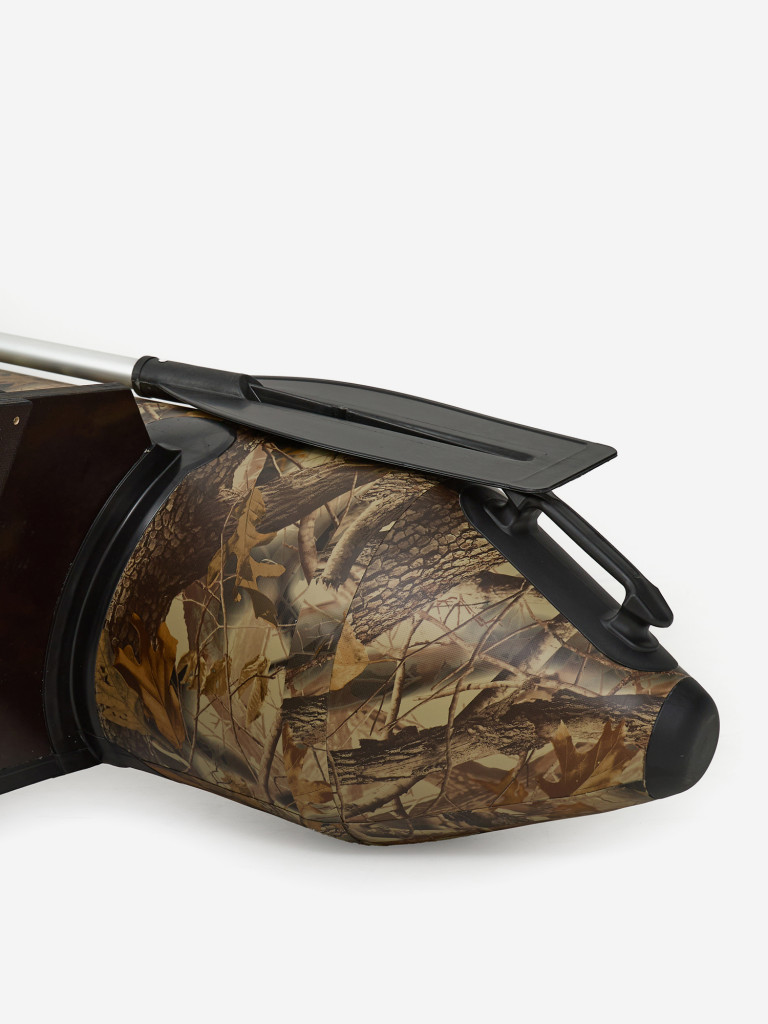 Лодка ПВХ надувная под мотор Yukona 280 TLЛЮКС двухместная для рыбалки с жестким дном. камуфляж