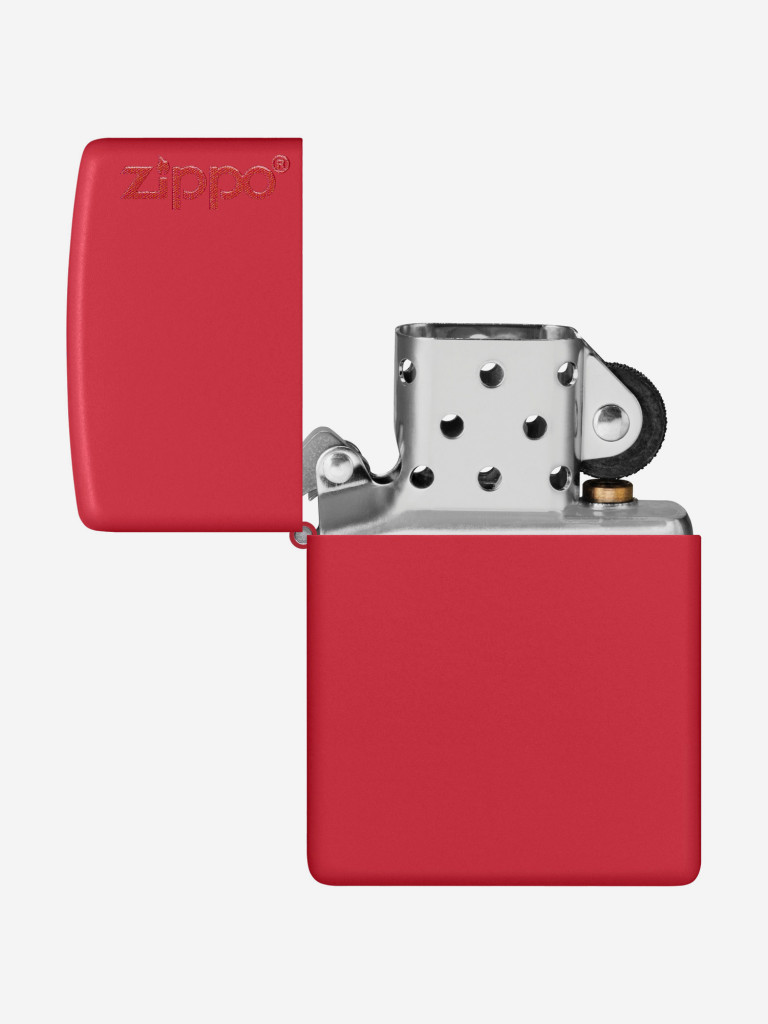 Зажигалка бензиновая ZIPPO 233ZL Classic Logo Red Matte