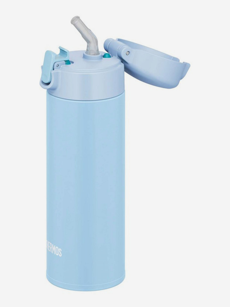Термокружка с трубочкой 350 мл THERMOS FJM-350 голубая