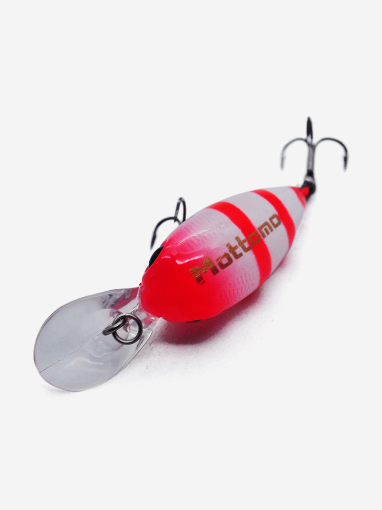 Воблер Mottomo Stalker DR 32F 3g White Red