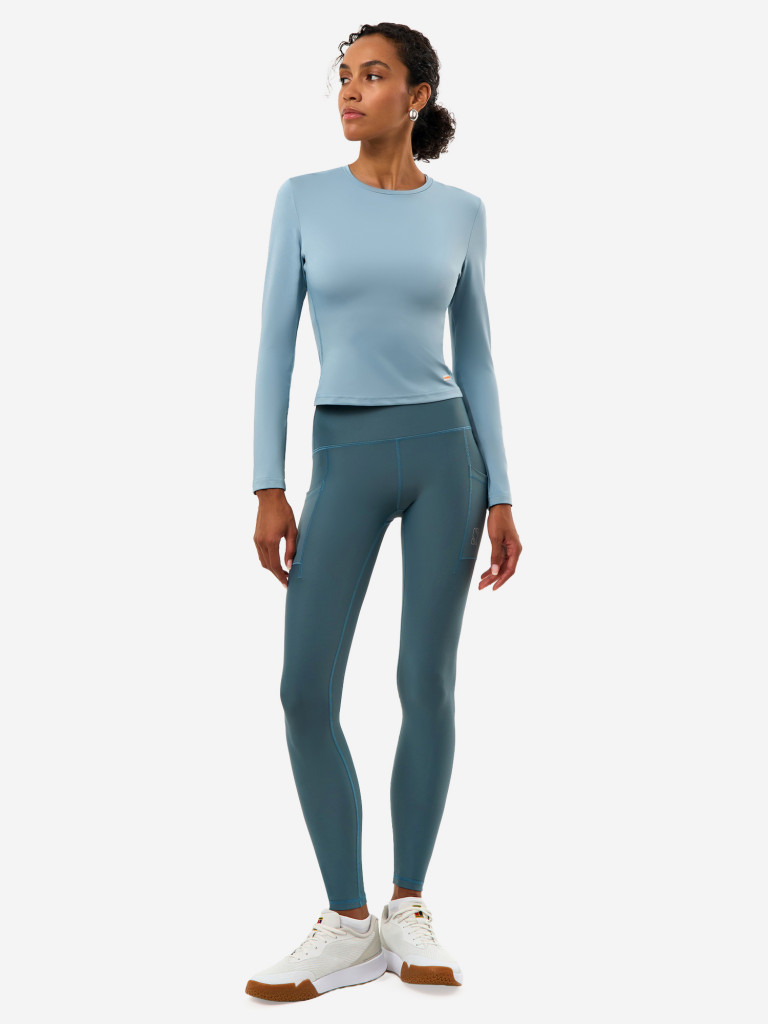 Легинсы женские RAQUETA SPORT с карманами Bestie, Blue-grey