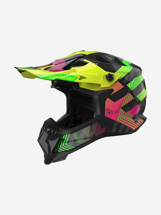 Мотошлем LS2 MX700 SUBVERTER II EVO CHROMATIC (черный, Black, глянцевый)