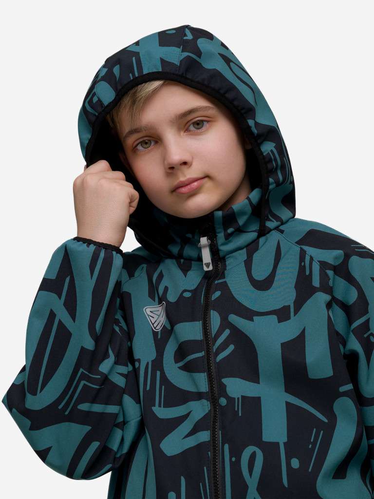 Демисезонный комбинезон для детей Sherysheff В19051ФЧ Принт SH Зеленый