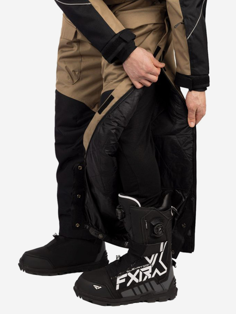 Комбинезон снегоходный мужской FXR Excursion с утеплителем, Canvas-Black, 3XL