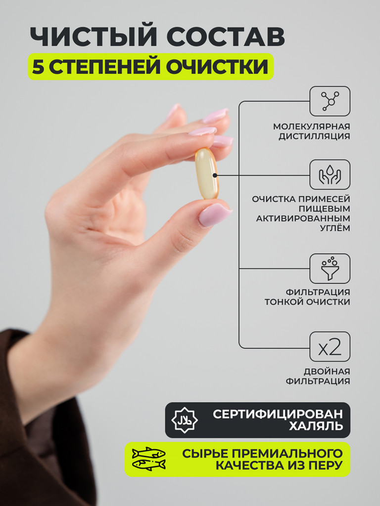 Омега-3 1WIN 180 капсул