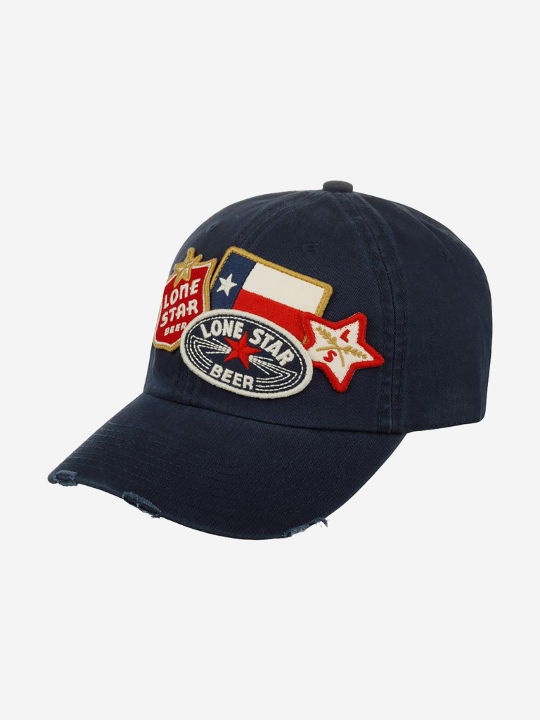 Бейсболка AMERICAN NEEDLE PBC-1907B PBR Lone Star Iconic (синий)