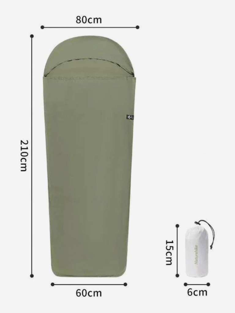 Вкладыш в спальный мешок Naturehike CNH22SD016 голубой