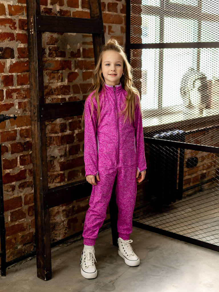 Комбинезон флисовый batik Макси лиловый