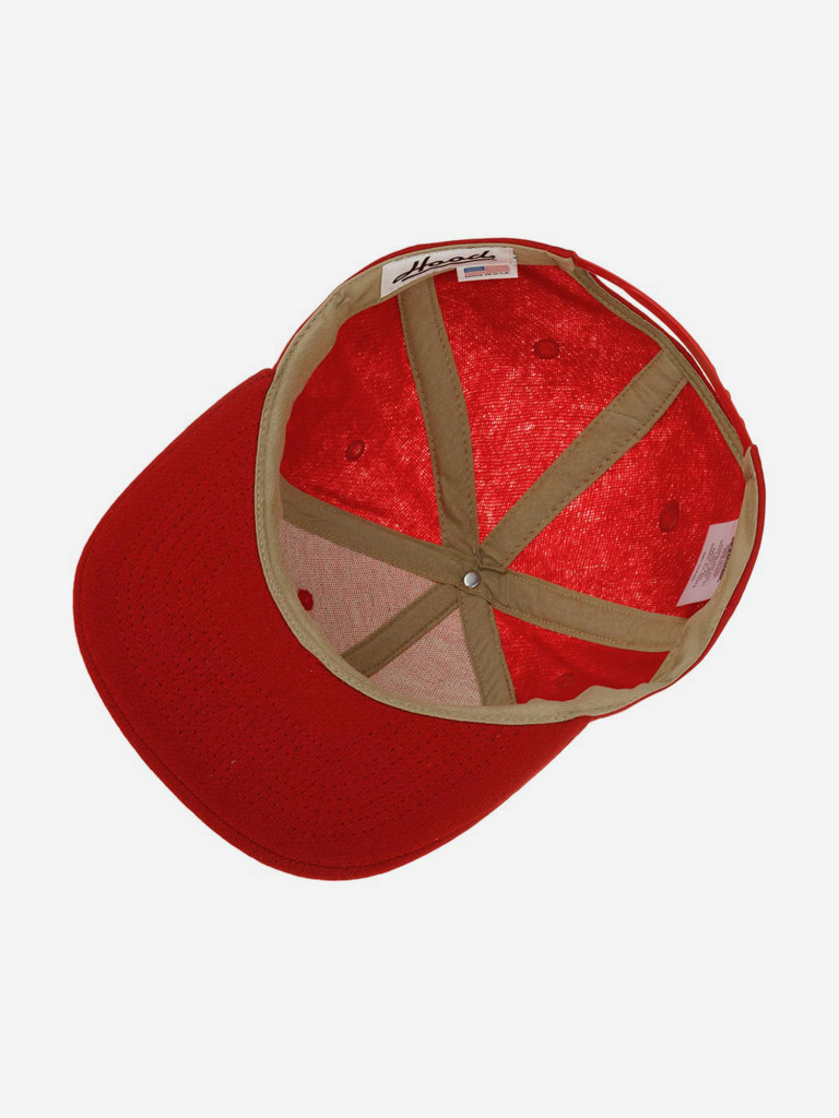 Бейсболка с прямым козырьком HOOD 100-MWL002-CA021-CM Pasadena, CA (красный)