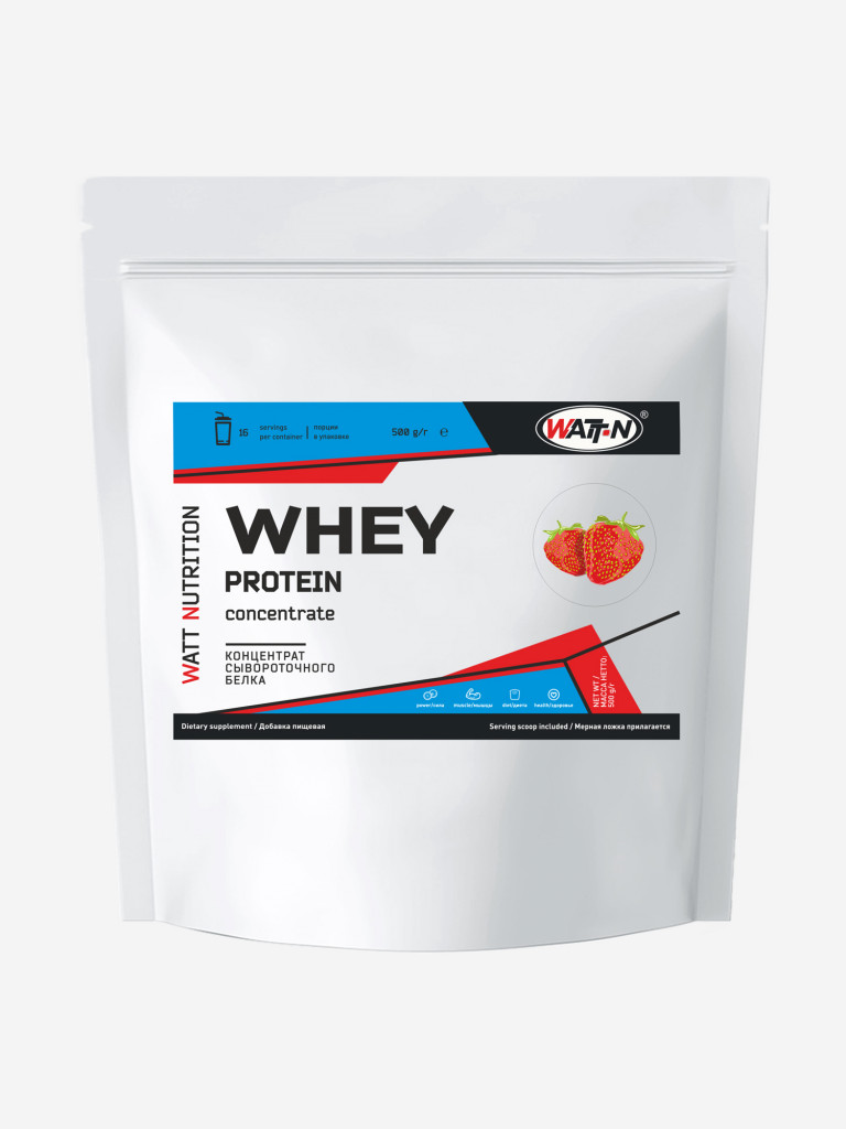 Протеин сывороточный Whey Protein Concentrate 80%, Клубника 500 гр