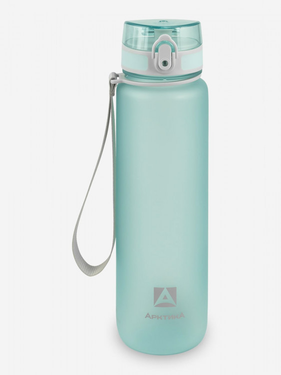 Бутылка тритановая Арктика, 1000 мл, голубая матовая, с ситечком