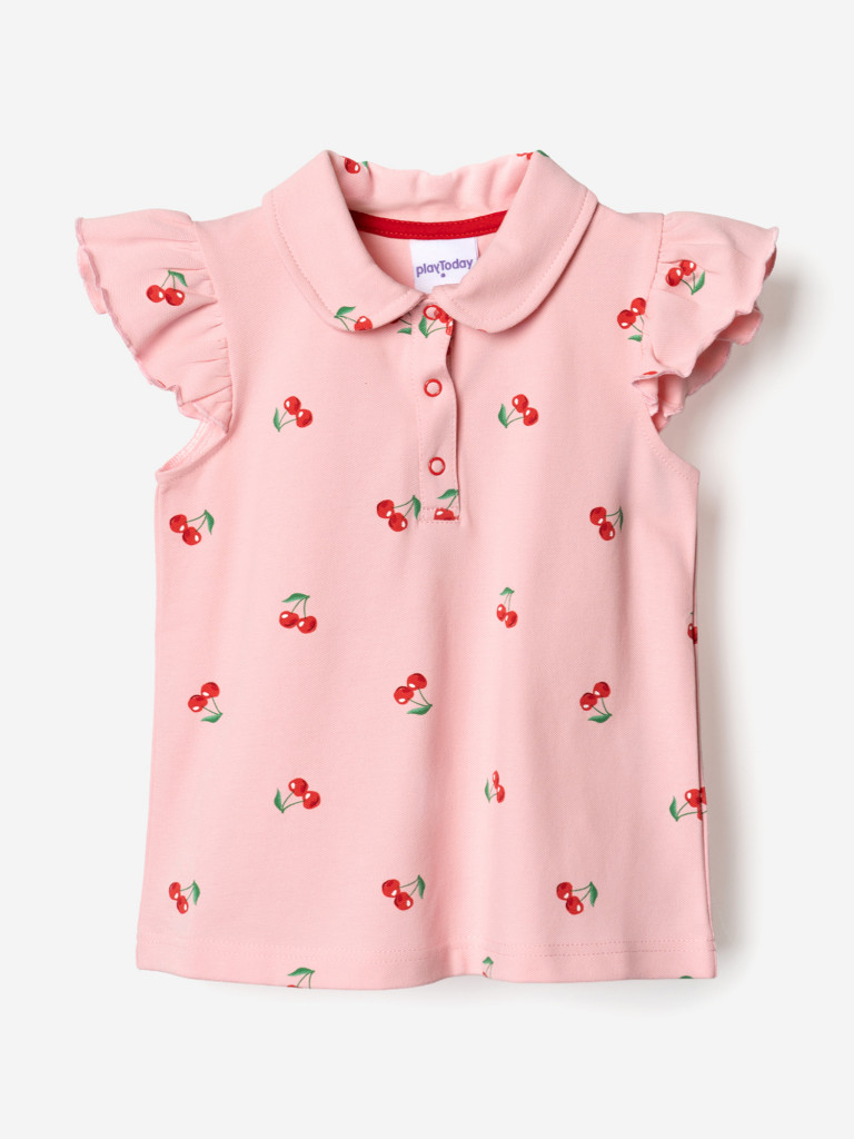 Футболка-поло для девочки PlayToday