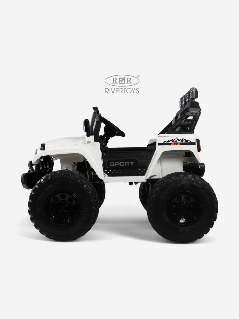 Двухместный 4 WD трансформер электромобиль RIVERTOYS Jeep с пультом