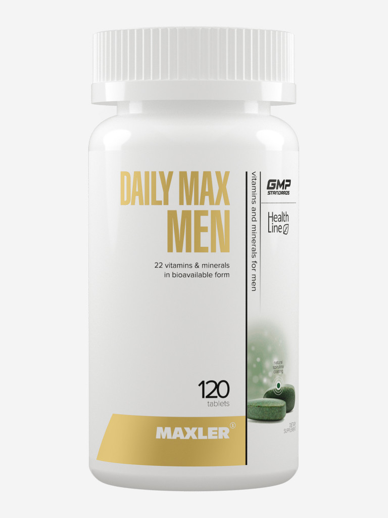 Витамины для мужчин Maxler Daily Max Men 22 витамина и минерала в хелатной форме. 120 таблеток