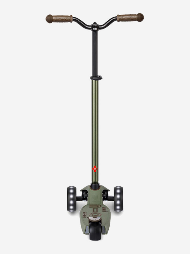 Самокат Micro Maxi Deluxe Pro Led Оливковый 2026
