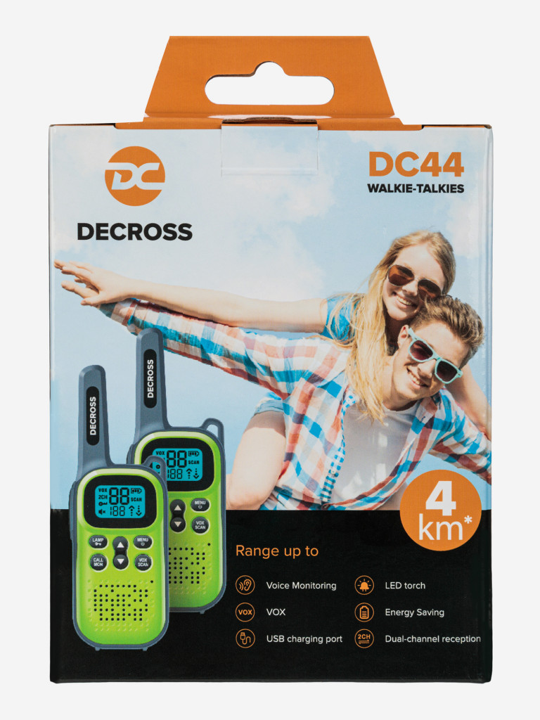 Комплект из двух радиостанций Decross DC44 Green Twin EU с ЗУ