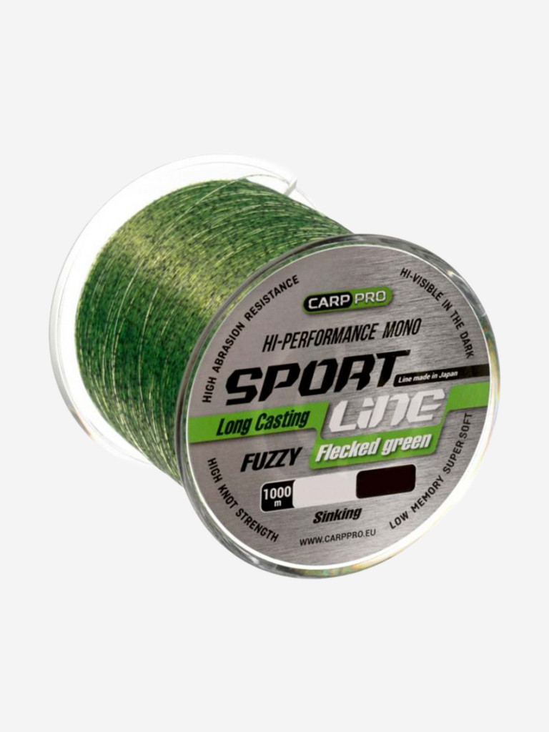 Леска Sport Line Flecked Green CARP PRO 1000м 0.351мм