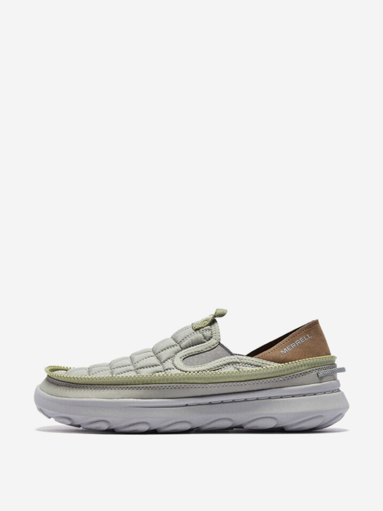 Кроссовки Merrell Hut Moc 2 Slip-on Abrasion-Resistant Slip-Resistant Low-Top Comfortable Casual Shoes Men's Bean Gray Green