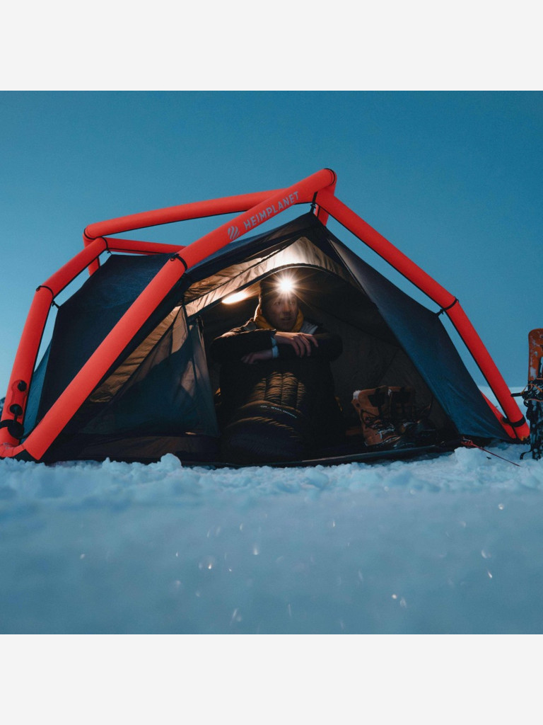 Палатка надувная для кемпинга HEIMPLANET KIRRA 4-season, Neon Red