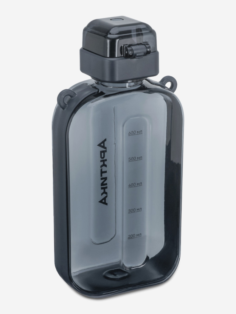 Бутылка тритановая 750 мл с регулируемым ремешком, графит