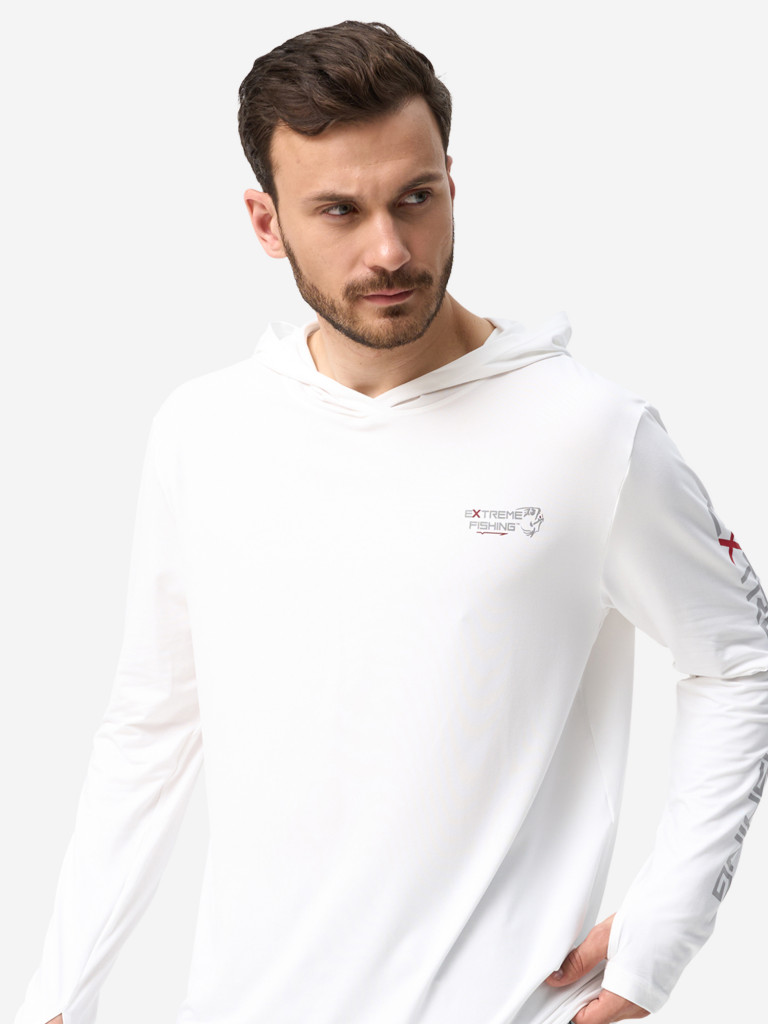 Лонгслив мужской Extreme Fishing PSS-G304H с капюшоном, с защитой от солнца UPF50+ для рыбалки