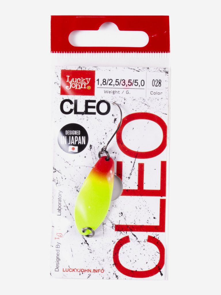 Блесна колеблющаяся Lucky John CLEO, колебалка длиной 34мм, вес 3.5 г