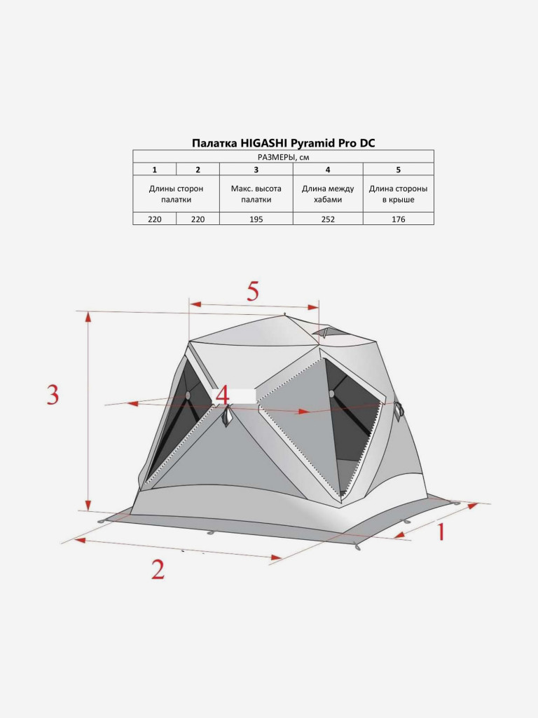 Зимняя палатка HIGASHI Pyramid Pro DC