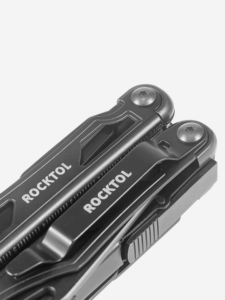 Мультиинструмент складной Rocktol, 12 функций, кожаный чехол