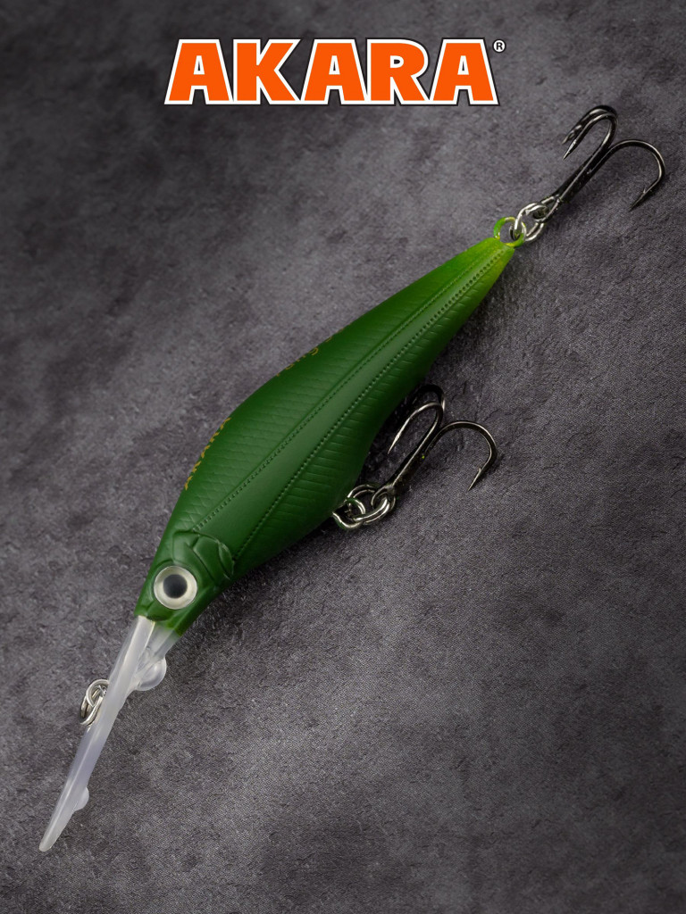Воблер Akara Fang 50F минноу плавающий на окуня, голавля, форель 3,5гр A228