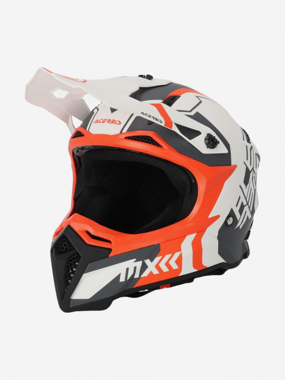 Мотошлем кроссовый взрослый Acerbis PROFILE 5 22-06 White/Orange