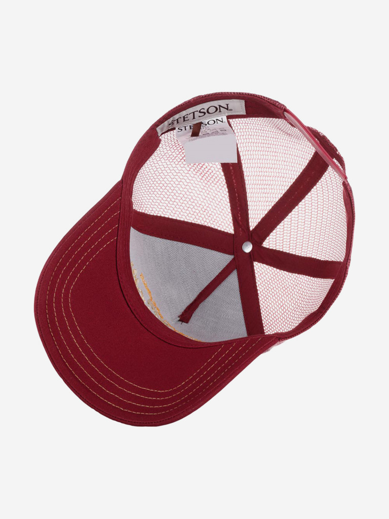 Бейсболка с сеточкой STETSON 7751171 TRUCKER CAP AMERICAN HERITAGE CLASSIC (малиновый)