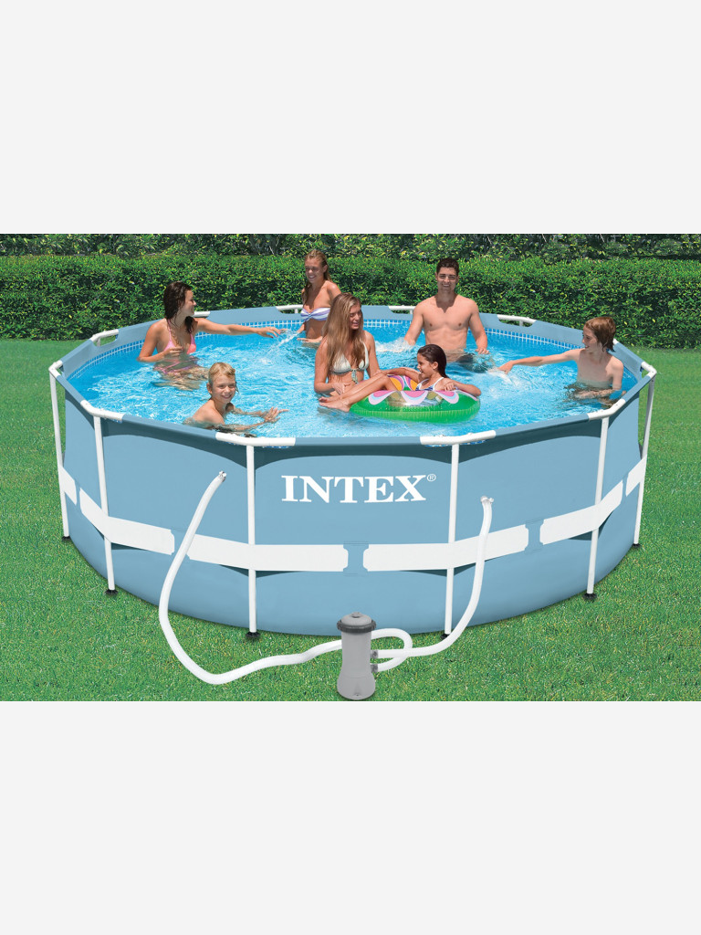 Каркасный бассейн Intex Prism Frame Pool 26718 FR (366х122см) с фильтр-насосом и лестницей