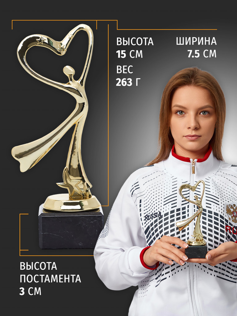 Кубок для награждения победителей Танец 5 шт. Награда для спорта и конкурсов.